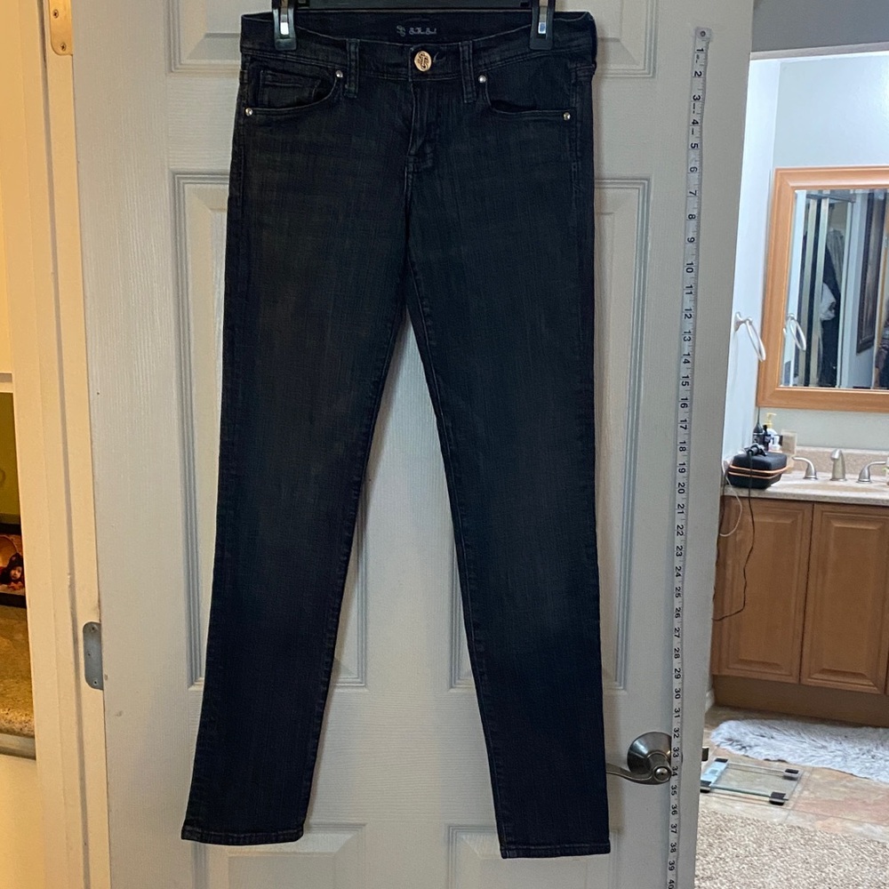 See Thru Soul Women's Dark Wash Skinny Jeans